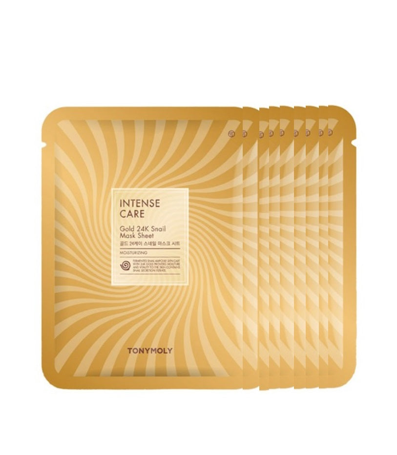 TONYMOLY] Intense Care 24K Gold Snail Mask Sheet 10ea | The best