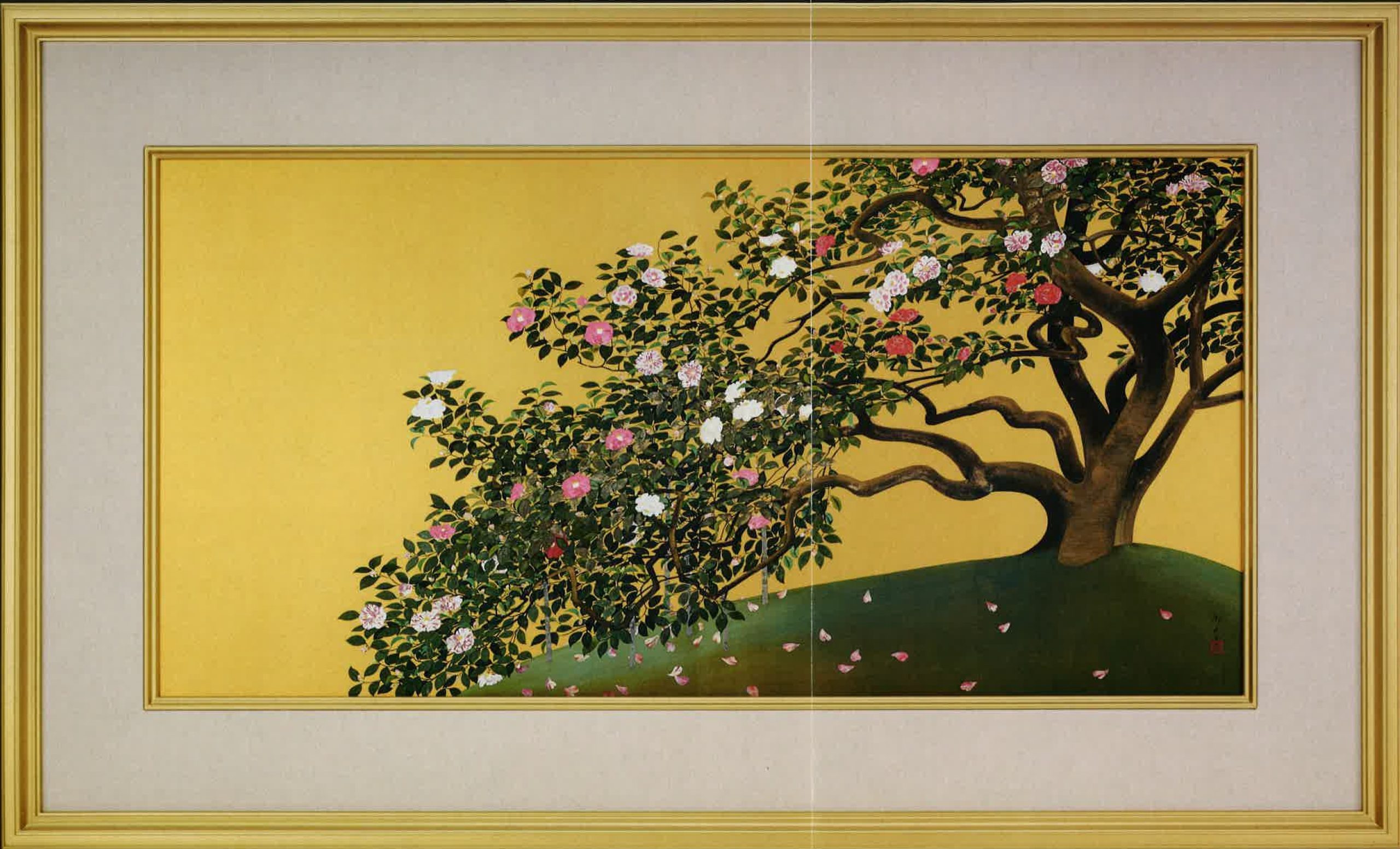 名樹散椿 《彩美版®》┃チャリティー絵画展を開催してみませんか