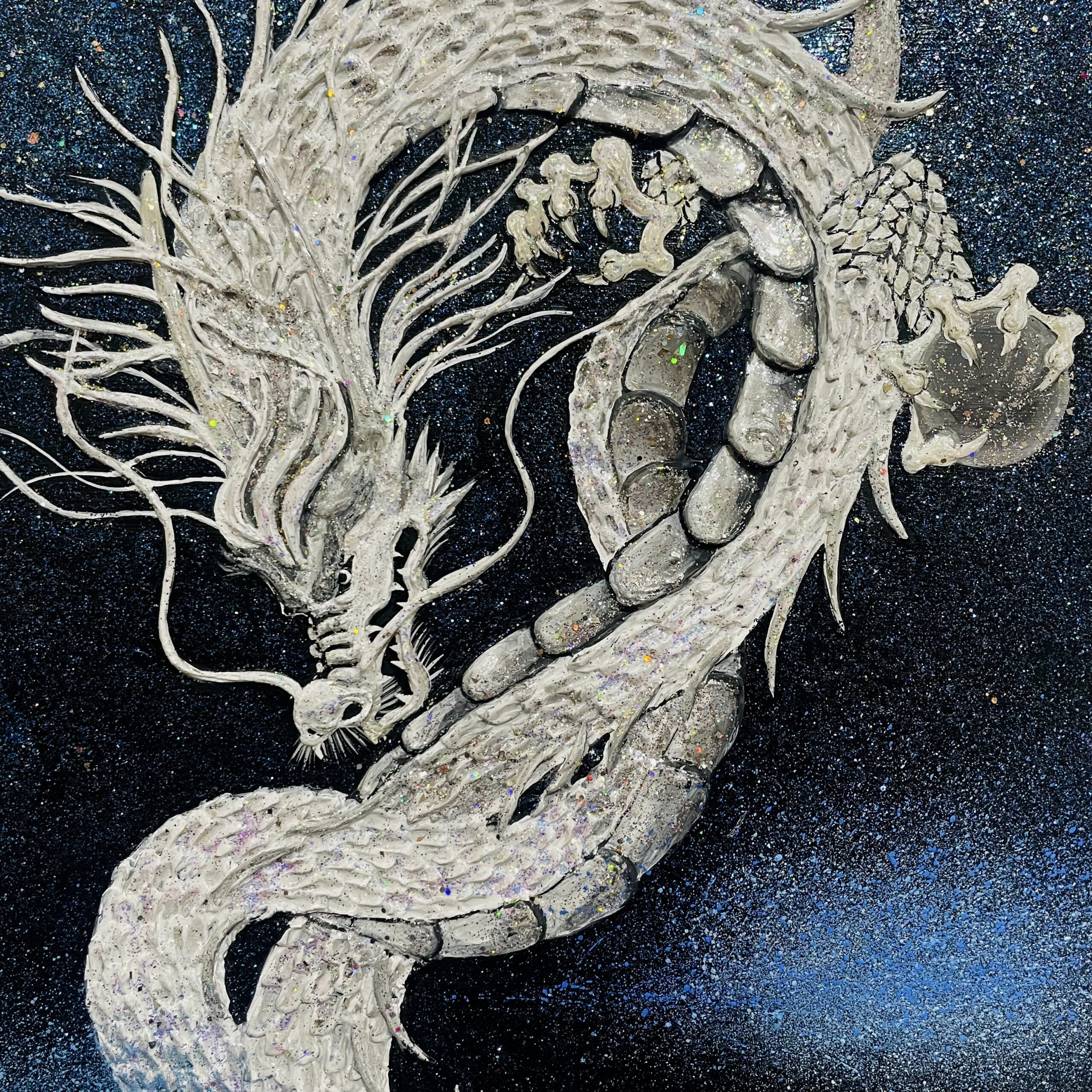 開運龍プレミアム/ 勇往邁進 | 広島書画家の星野喜蝶_開運龍作品・書道