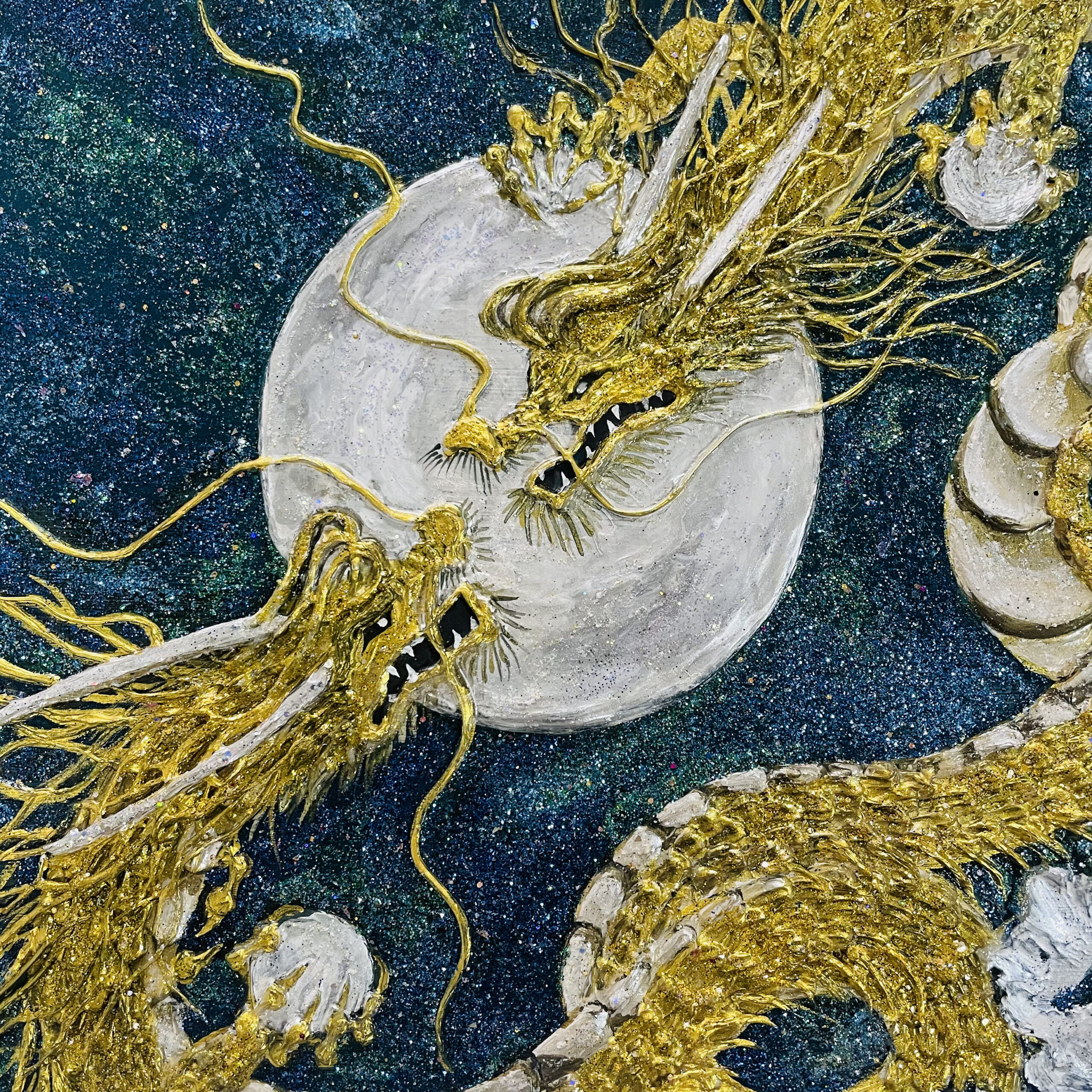 開運龍プレミアム/ 夫婦双愛 | 広島書画家の星野喜蝶_開運龍作品・書道