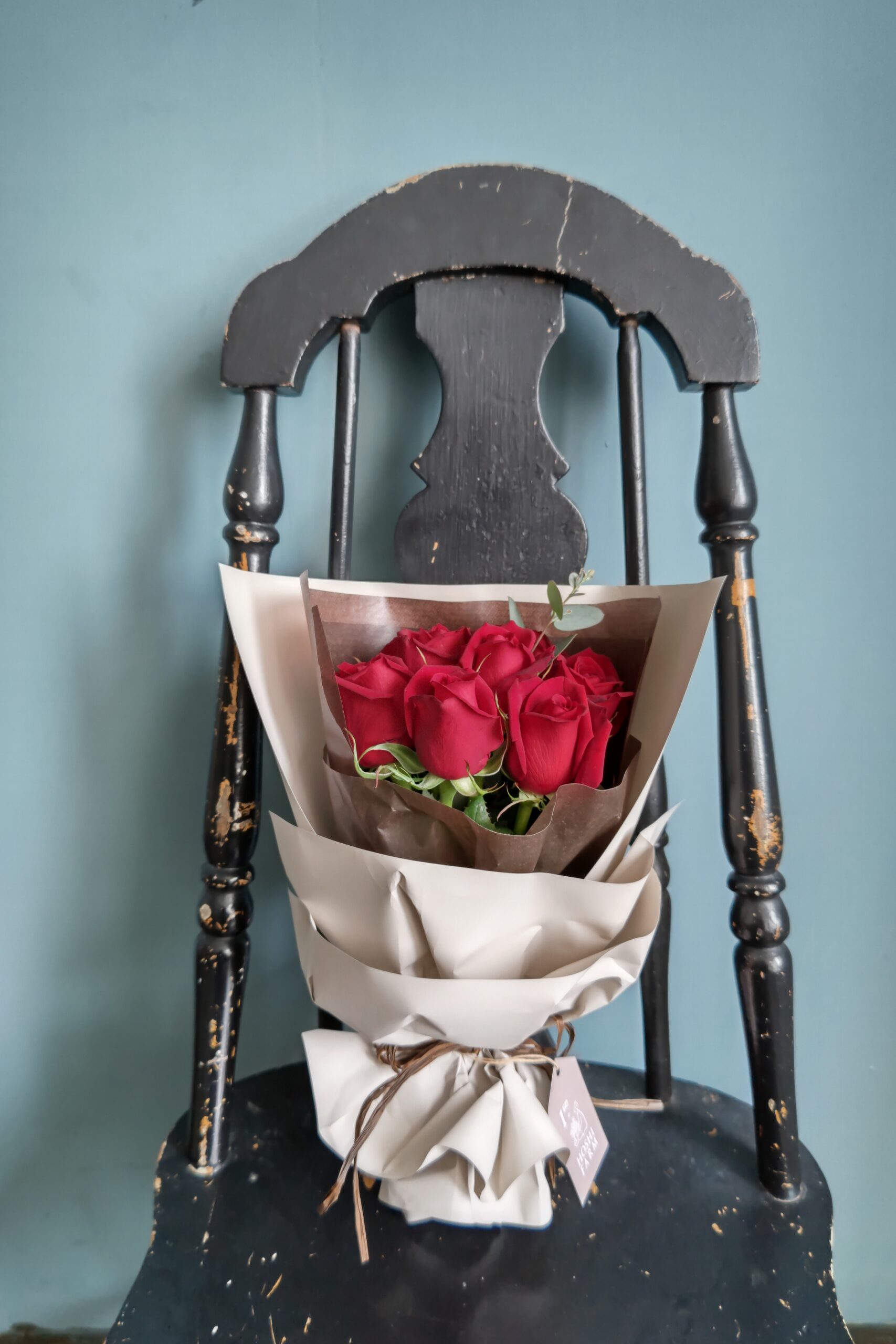 フリルブーケルージュ8本・フィナンシェ＆ティー7個 | ホシファーム