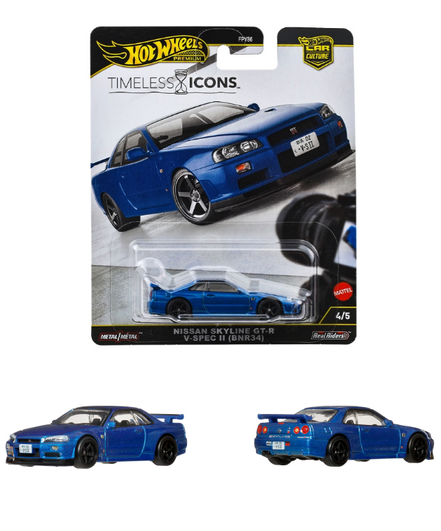 30台 スカイラインGT-R V-スペックⅡ R34 BNR34 ホットウィール NISSAN