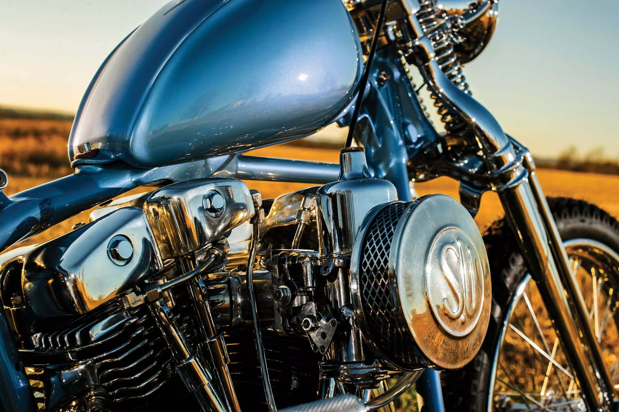 Custom 1975 Harley-Davidson FL Chopper | Tater Digger | Hot Bike