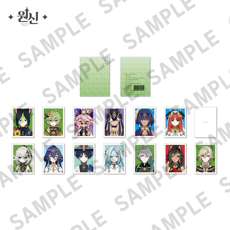 原神カフェ in ソウル」に新規グッズとして『証明写真SET (稲妻)』が