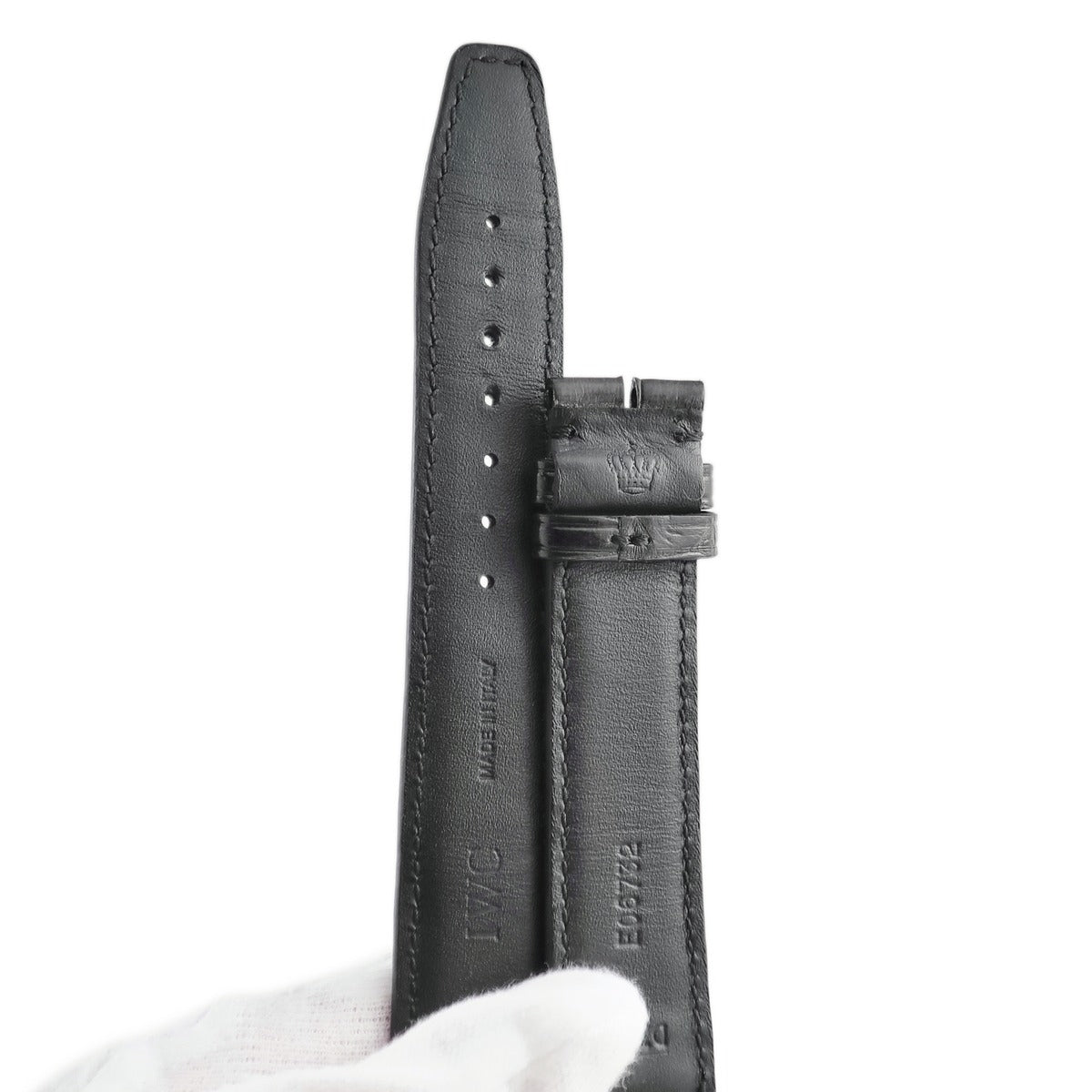 IWC IWC ブラック クロコダイル 腕時計パーツ 新品同様 純正 替え