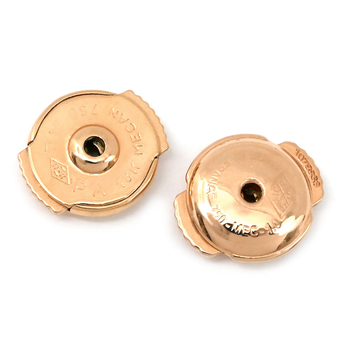 カルティエ Cartier トリニティ ダイヤ スリーカラー ピアス 1Pダイヤ