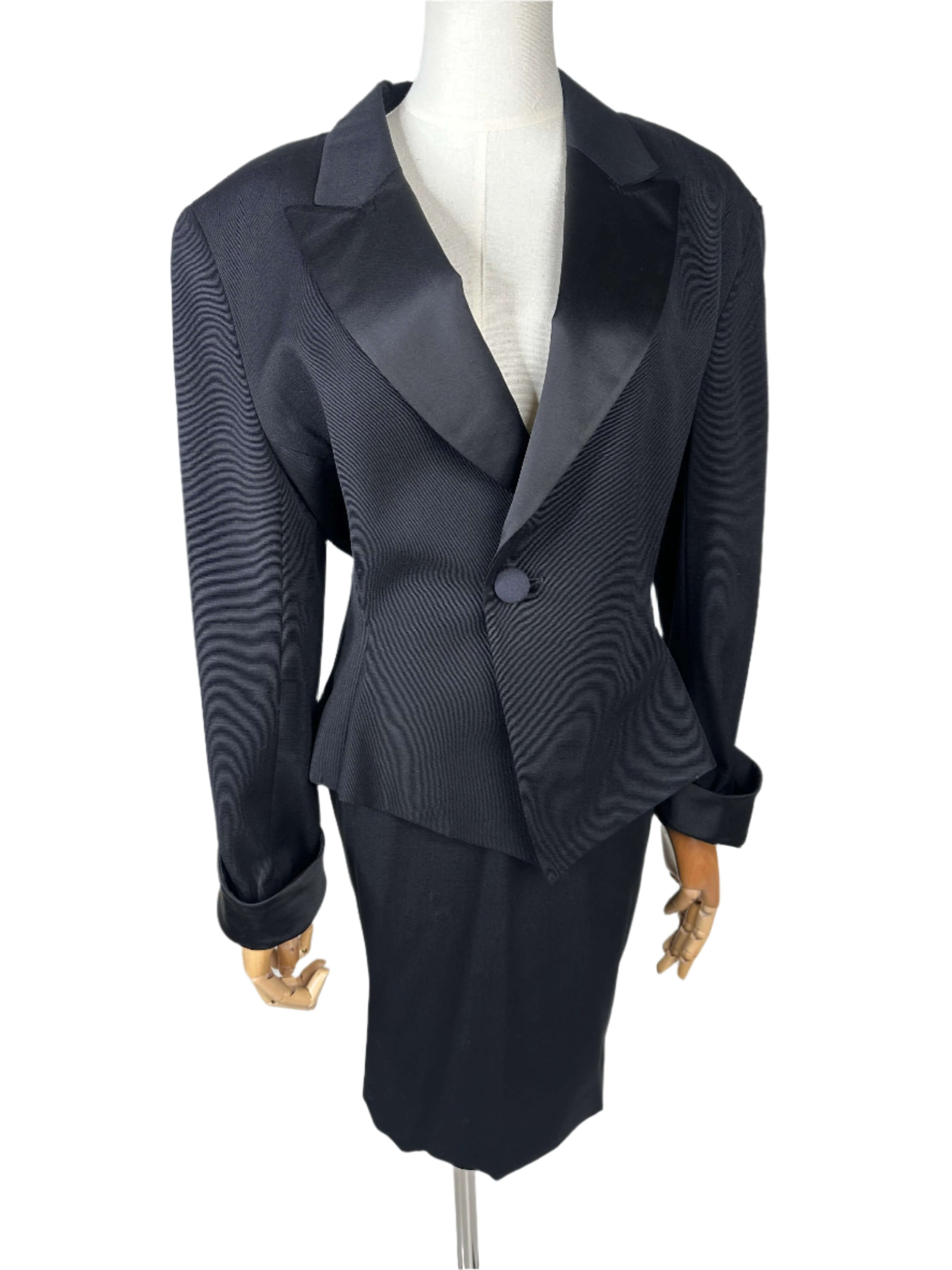 Christian Dior, Black Jacket & Skirt Suit Set 1980s – dba House of