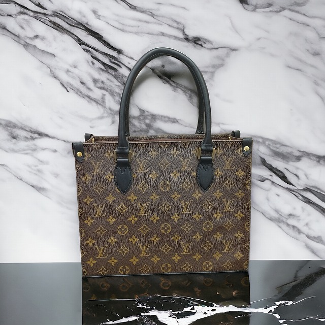 ルイヴィトンのバッグをオンザゴー風トートバッグへとリメイク