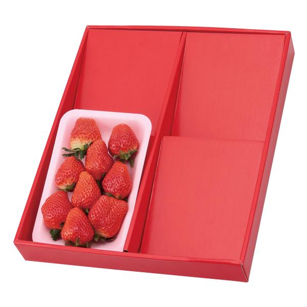 ヤマニパッケージ ディスプレイボックス（赤）浅深兼用2段(50入) L