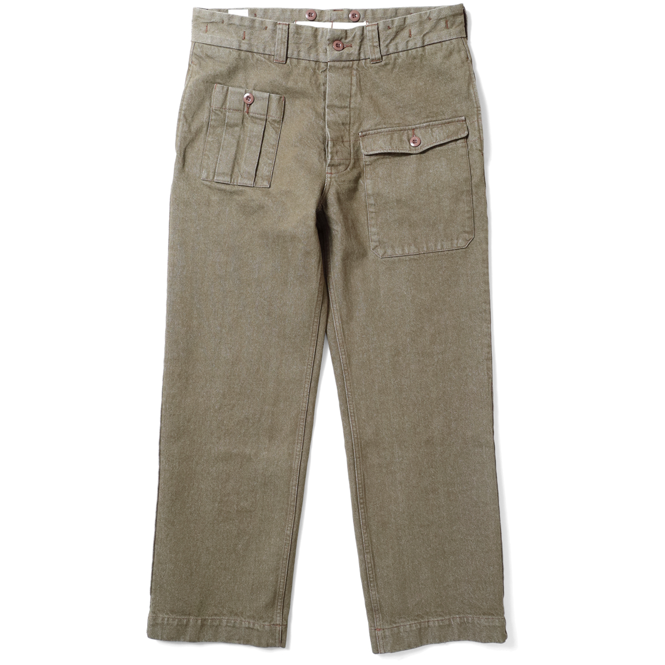 オリジナルのグリーンデニムを開発し、イギリス軍の『トラウザーパンツ