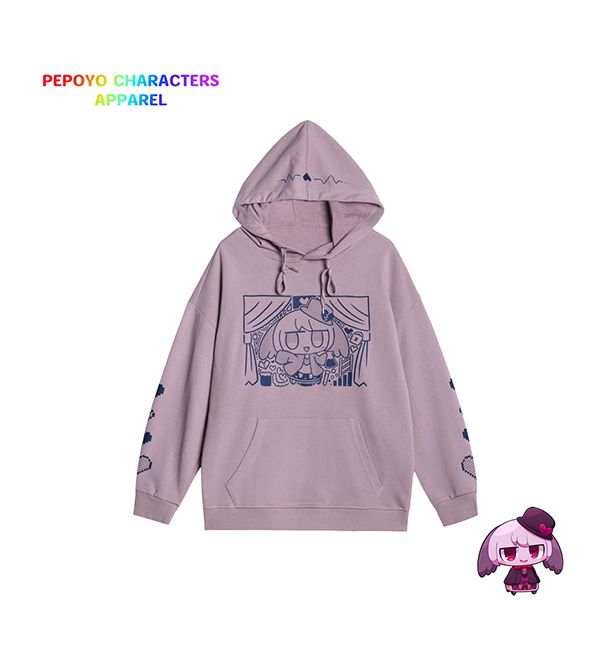 ぺぽよ きゃらくた～ず〉やんで パーカー パープル | HOPELY