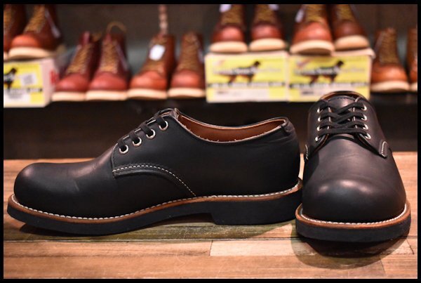 8D 美品 17年】レッドウィング 8059 フォアマン オックスフォード 黒