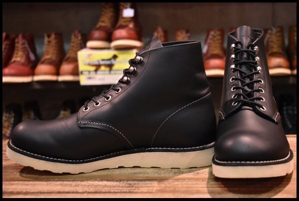 9D 美品 12年】レッドウィング 8165 アイリッシュセッター 黒 ブラック