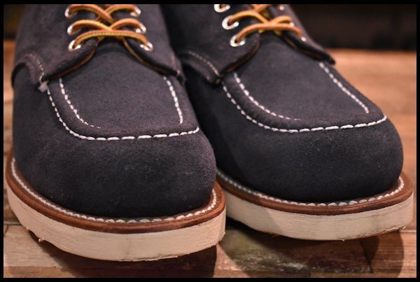 7D 箱付 美品 BEAMS別注 14年】レッドウィング 8096 ネイビースエード