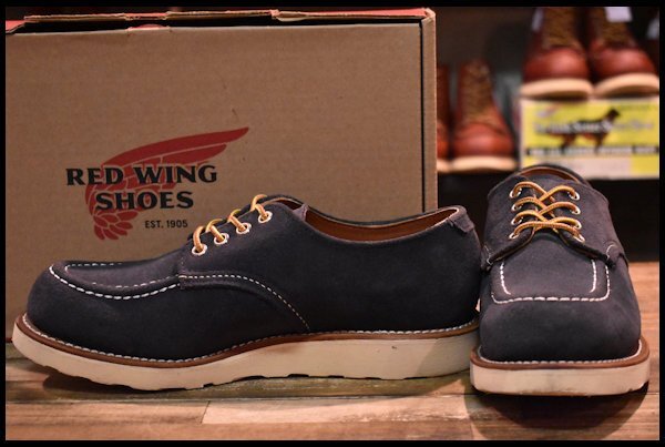 7D 箱付 美品 BEAMS別注 14年】レッドウィング 8096 ネイビースエード