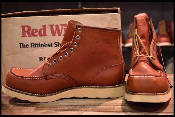 10E 箱付 DEAD 旧半円犬タグ 92年7月刻印】レッドウィング 875 アイ