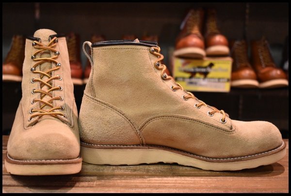 10D 良品 07年】レッドウィング 2908 スエード ラインマン ホーソーン