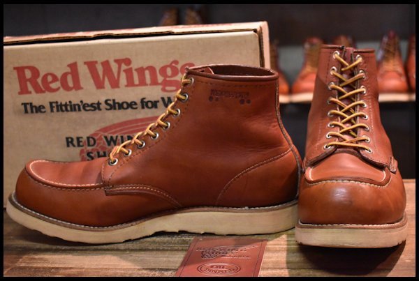 11.5D 箱付 良品 旧半円犬タグ 93年06月刻印】レッドウィング 875 アイ