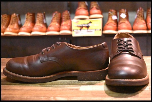 9.5D 良品 12年】レッドウィング 8050 フォアマン オックスフォード 茶