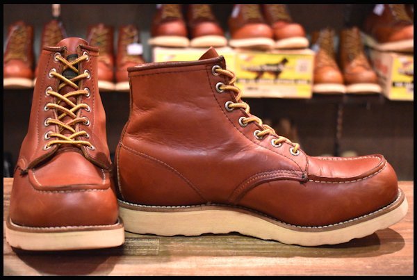 7.5E 箱付 良品 旧半円犬タグ 92年9月刻印】レッドウィング 875 アイ