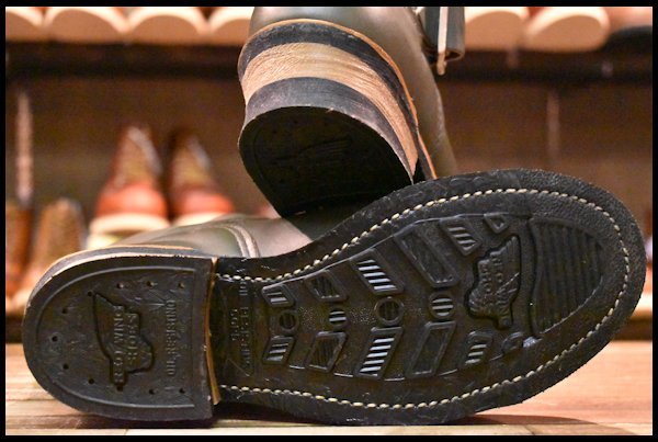 7D 箱付 DEAD PT99プリント 03年】レッドウィング 8273 エンジニア 緑