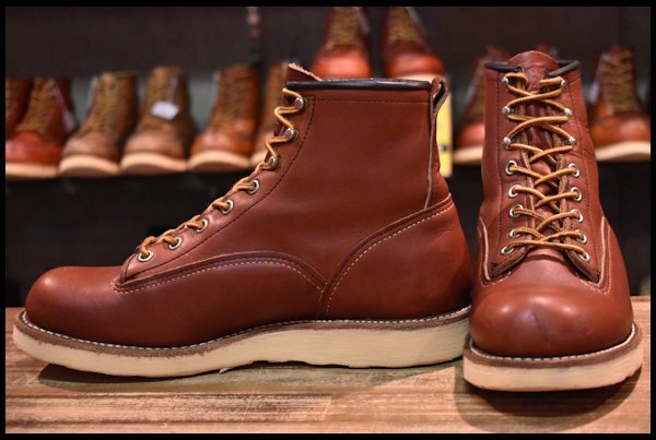 7D 良品 08年】レッドウィング 2907 ラインマン 赤茶 オロラセット