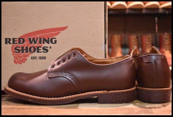 9D 未使用 19年】レッドウィング 8049 フォアマン オックスフォード 茶