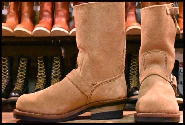 6.5D 美品 19年】レッドウィング 9269 スエード エンジニア タン