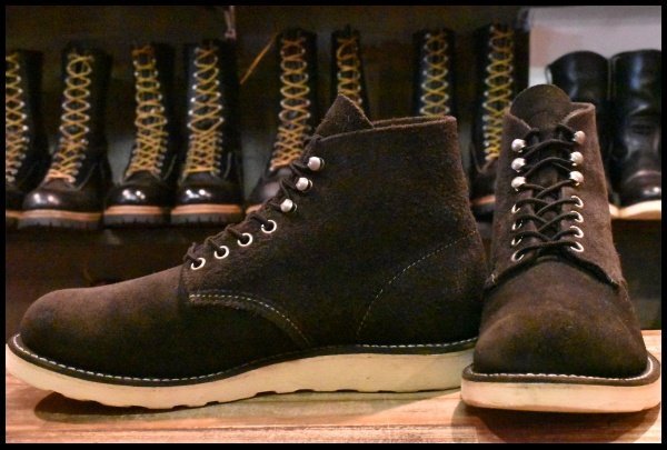 8D 良品 12年】レッドウィング 8174 黒 スエード アイリッシュセッター