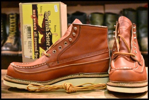 8E 箱付 未使用 13年】レッドウィング 9851 カヌーモック アイリッシュ