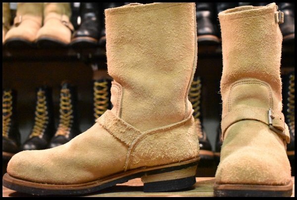 9D 良品 PT91刺繍 97年】レッドウィング 8268 スエード エンジニア