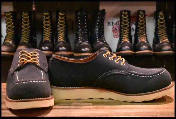 8D 美品 BEAMS別注 14年】レッドウィング 8096 ネイビースエード