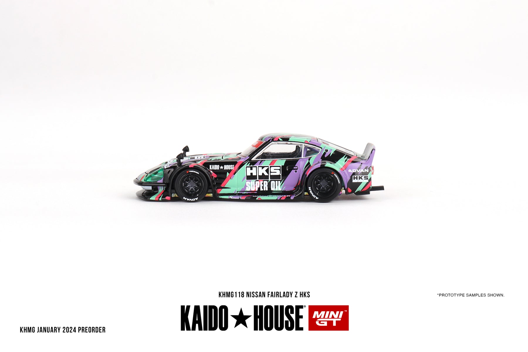 Kaido House + Mini GT 1:64 Nissan Fairlady Z HKS KHMG118 – Horizon