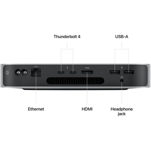 Apple Mac Mini (2023) M2 Octa Core de 8GB Ram/256GB SSD - Prata