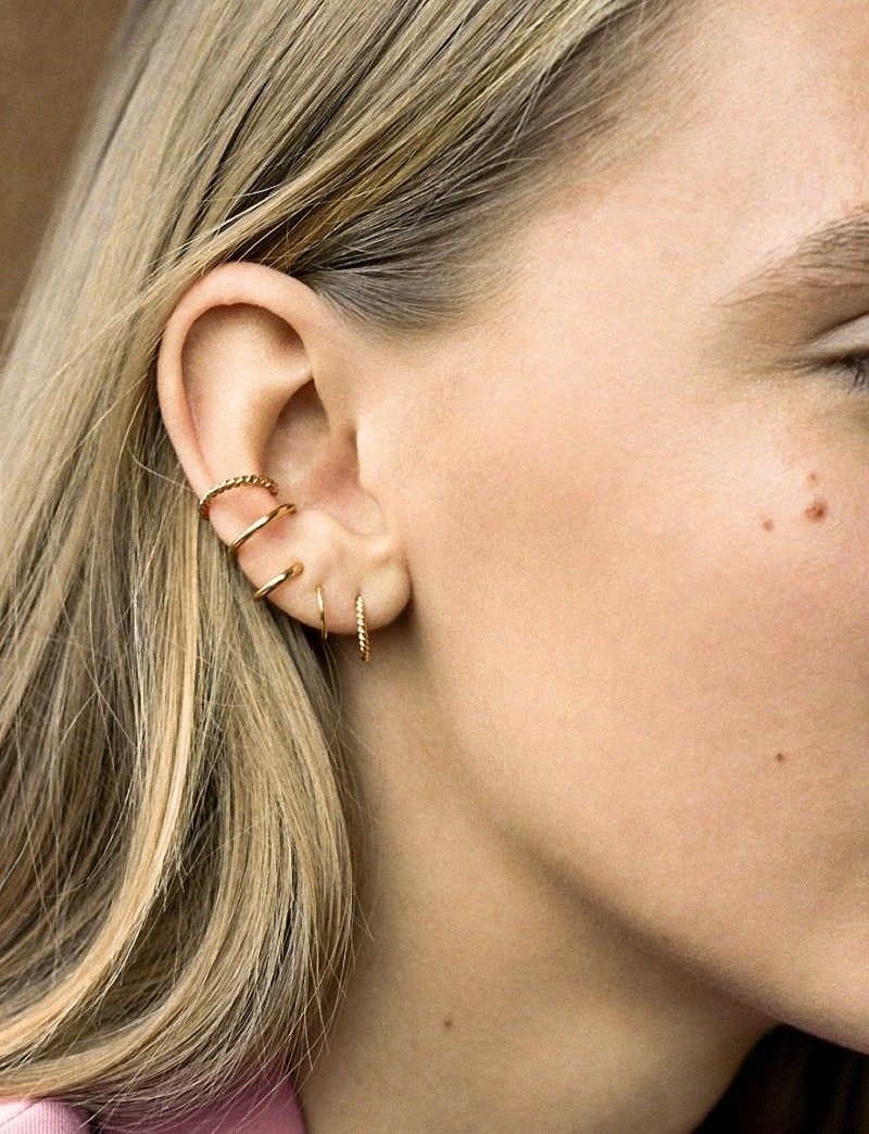 MARIA BLACK - Sofia Twirl Earring Gold 1 Pcs | Høyer