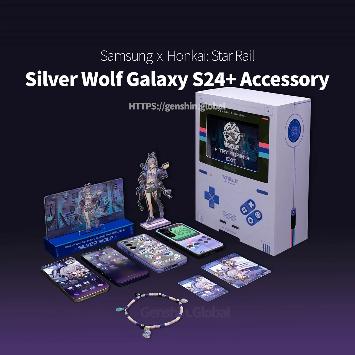 Silver Wolf Samsung Galaxy S24+ Accessory | hoyo.global