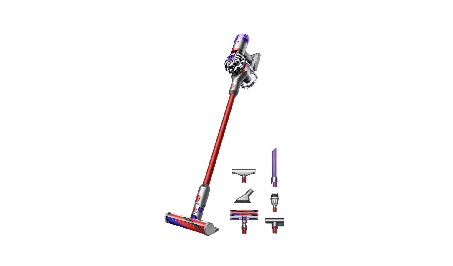 Dyson V8 Slim Fluffy+ Vacuum Cleaner - Purple (347785-01) | Harvey