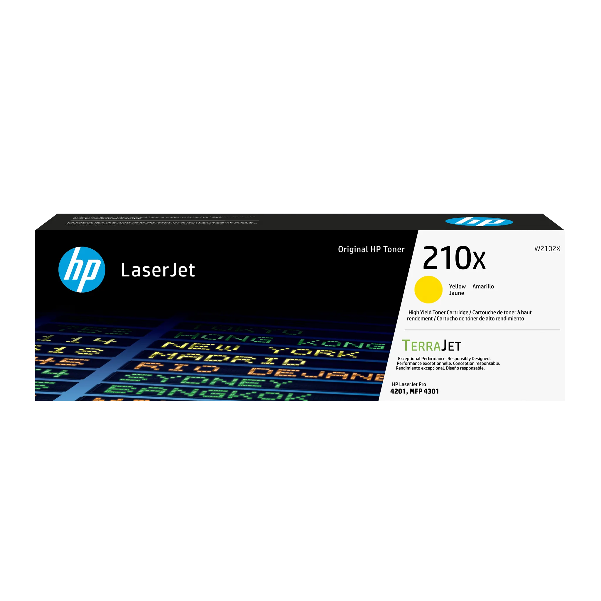HP 210X Cyan Original LaserJet Toner Cartridge, W2101X