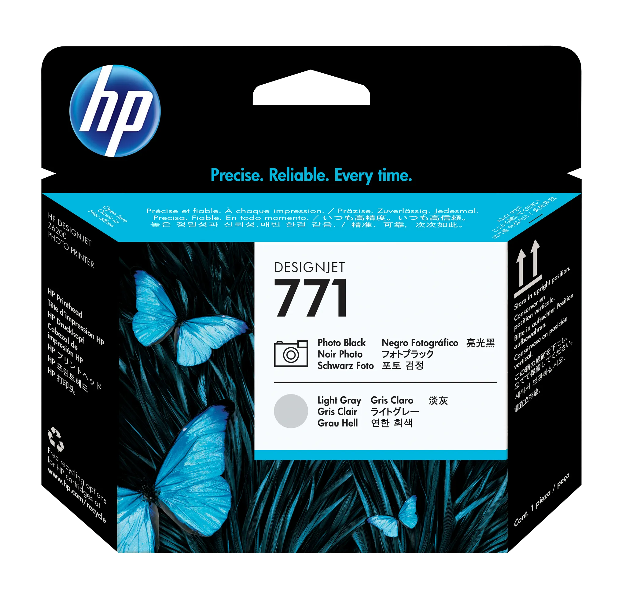 HP® 771 Light Magenta/Light Cyan DesignJet Printhead (CE019A)