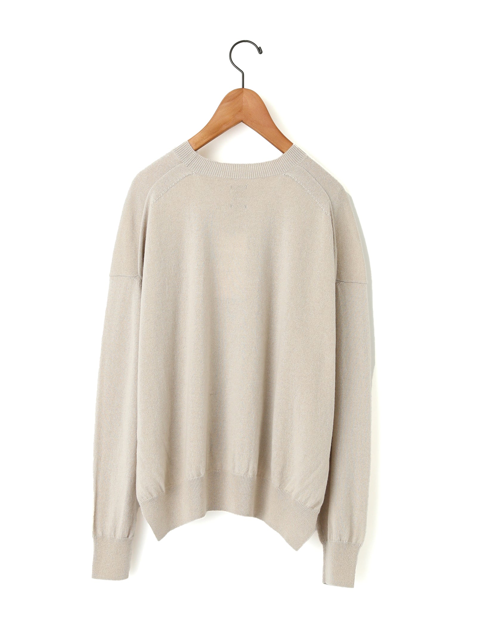 BATONER | カシミヤシルククルーネックニット – H+HELIOTROPE