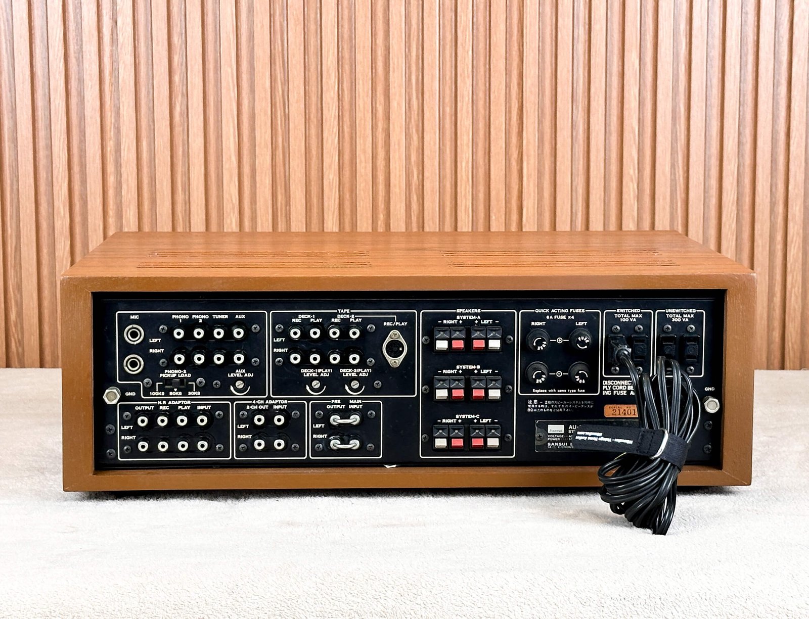 FULLY SERVICED SANSUI AU-8500 AMPLIFIER – 1-YEAR WRT – PURE