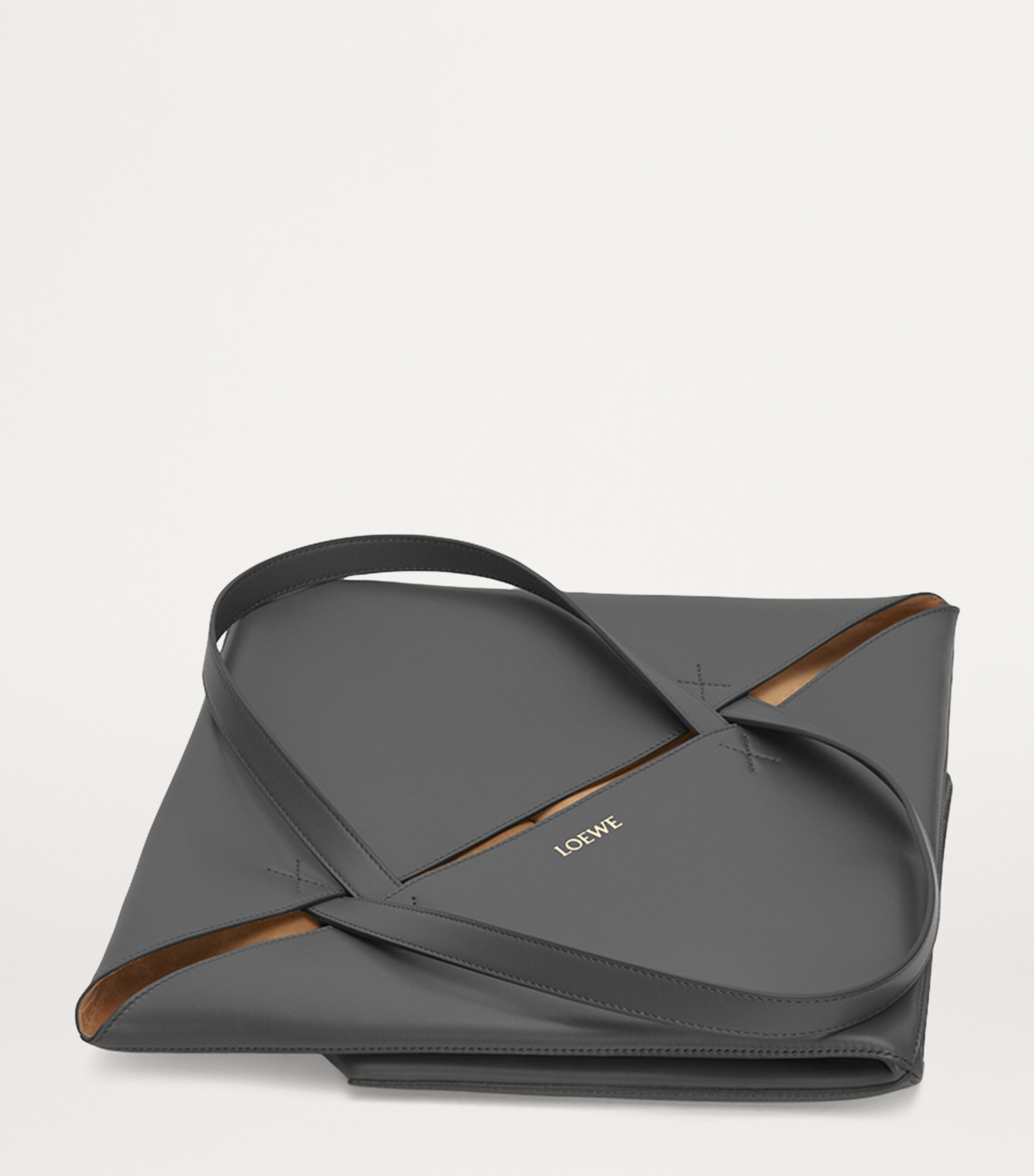 LOEWE Grey Extra Large Leather Puzzle Fold Tote Bag | Harrods US