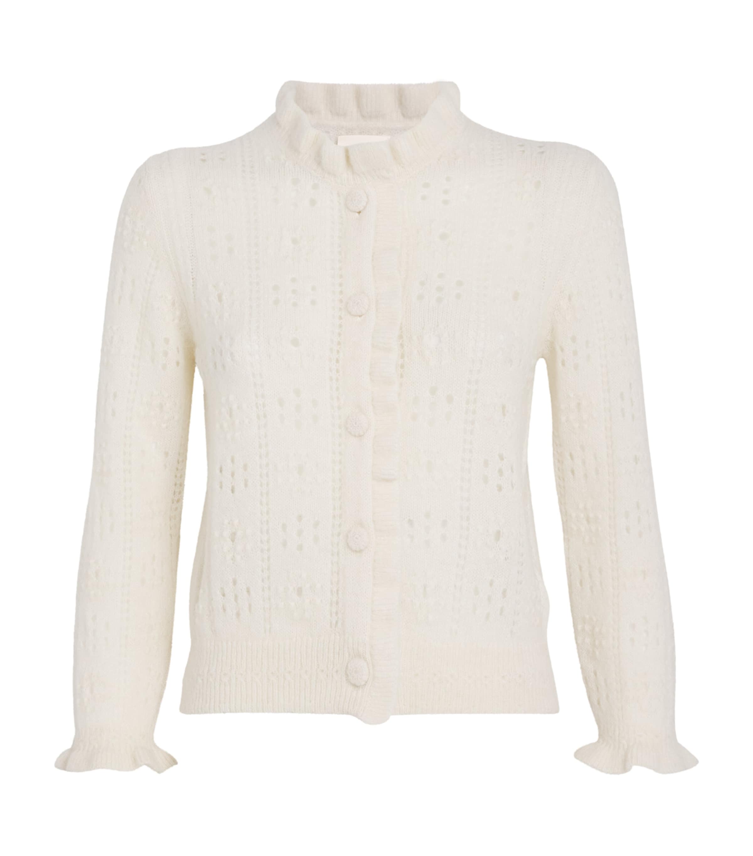 DÔEN Ivory Alpaca-Blend Claudie Cardigan | Harrods US