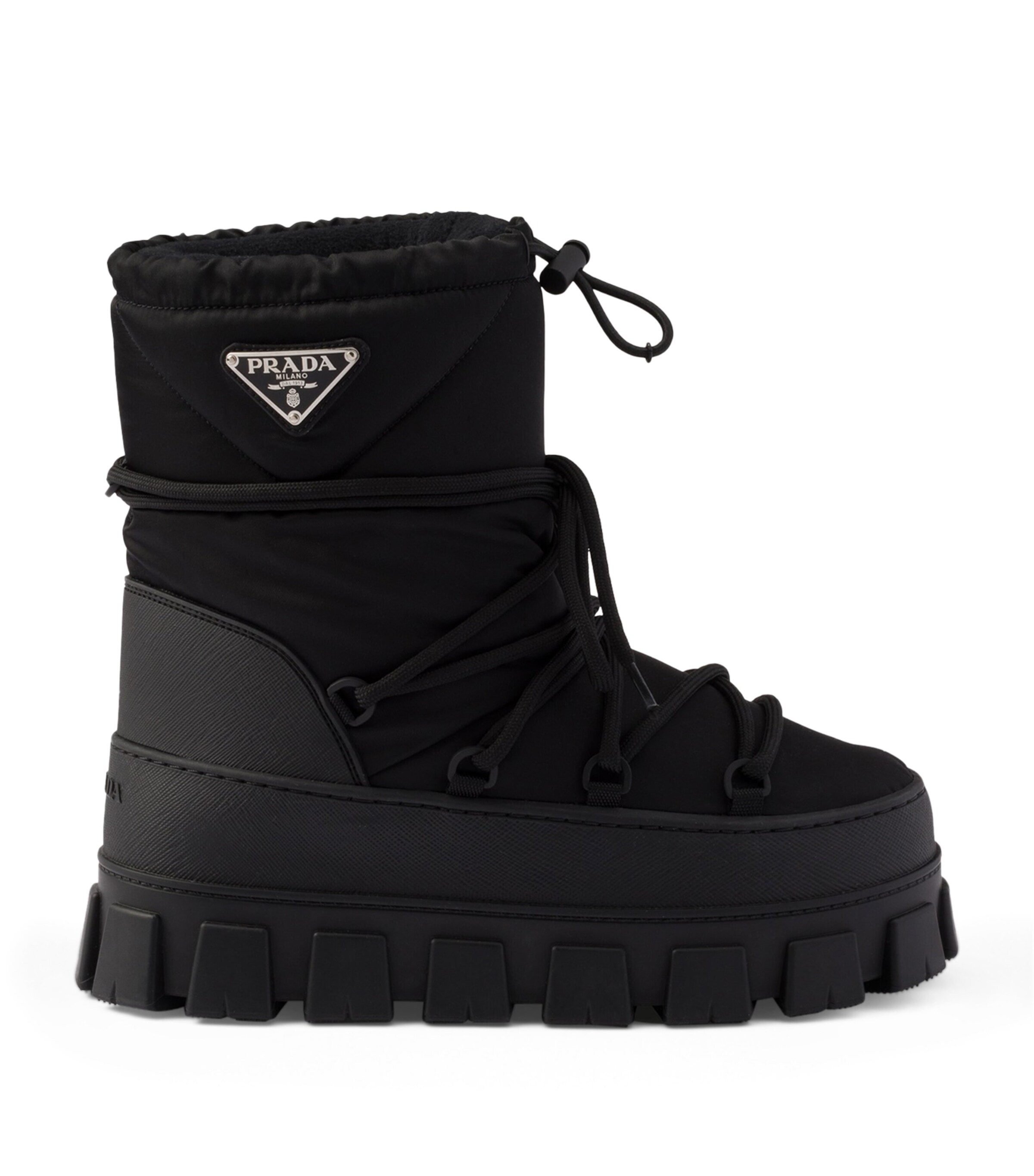 Prada Black Re-Nylon Après-Ski Boots 40 | Harrods UK