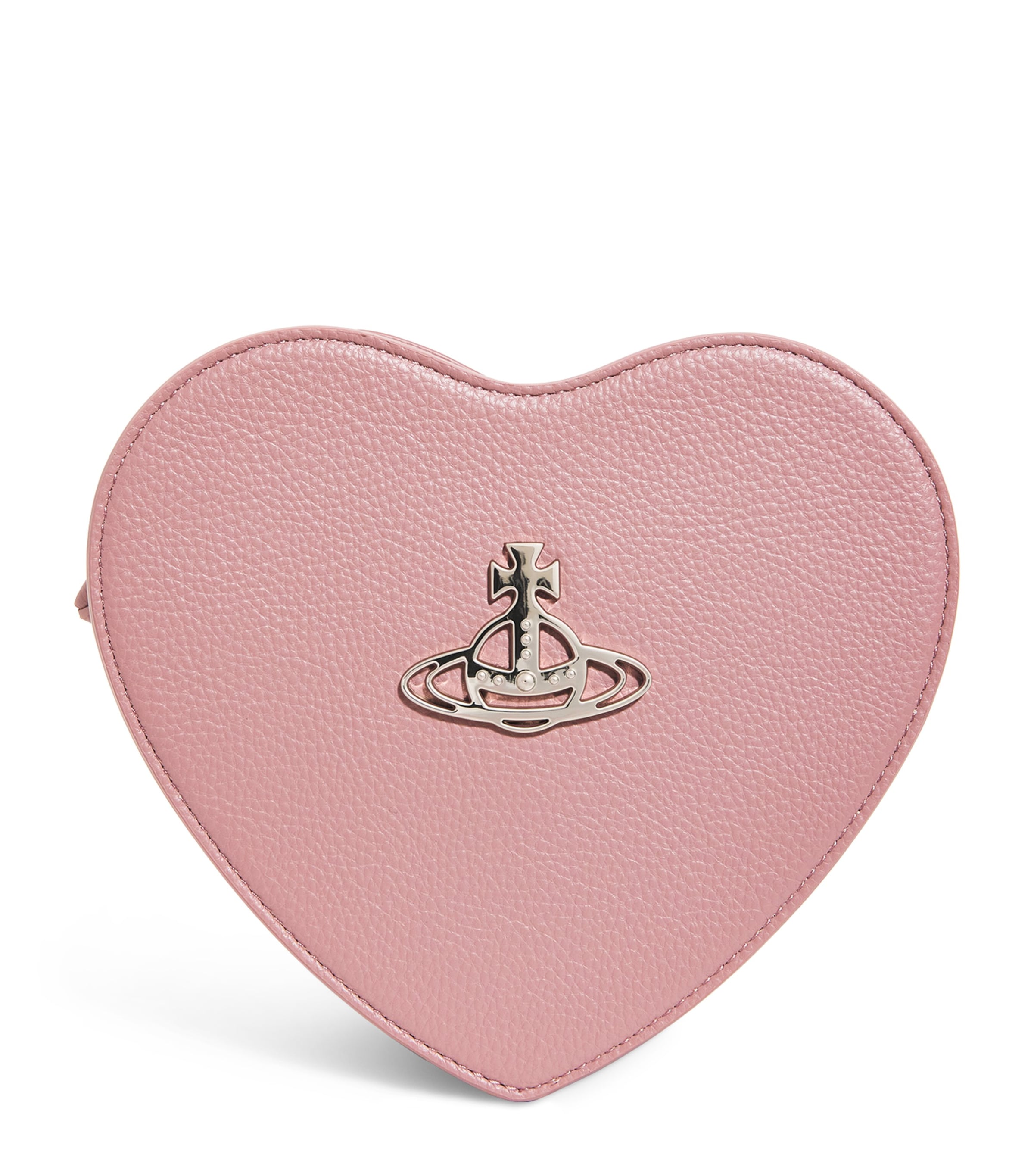 Vivienne Westwood Pink Leather Louise Heart Cross-Body Bag