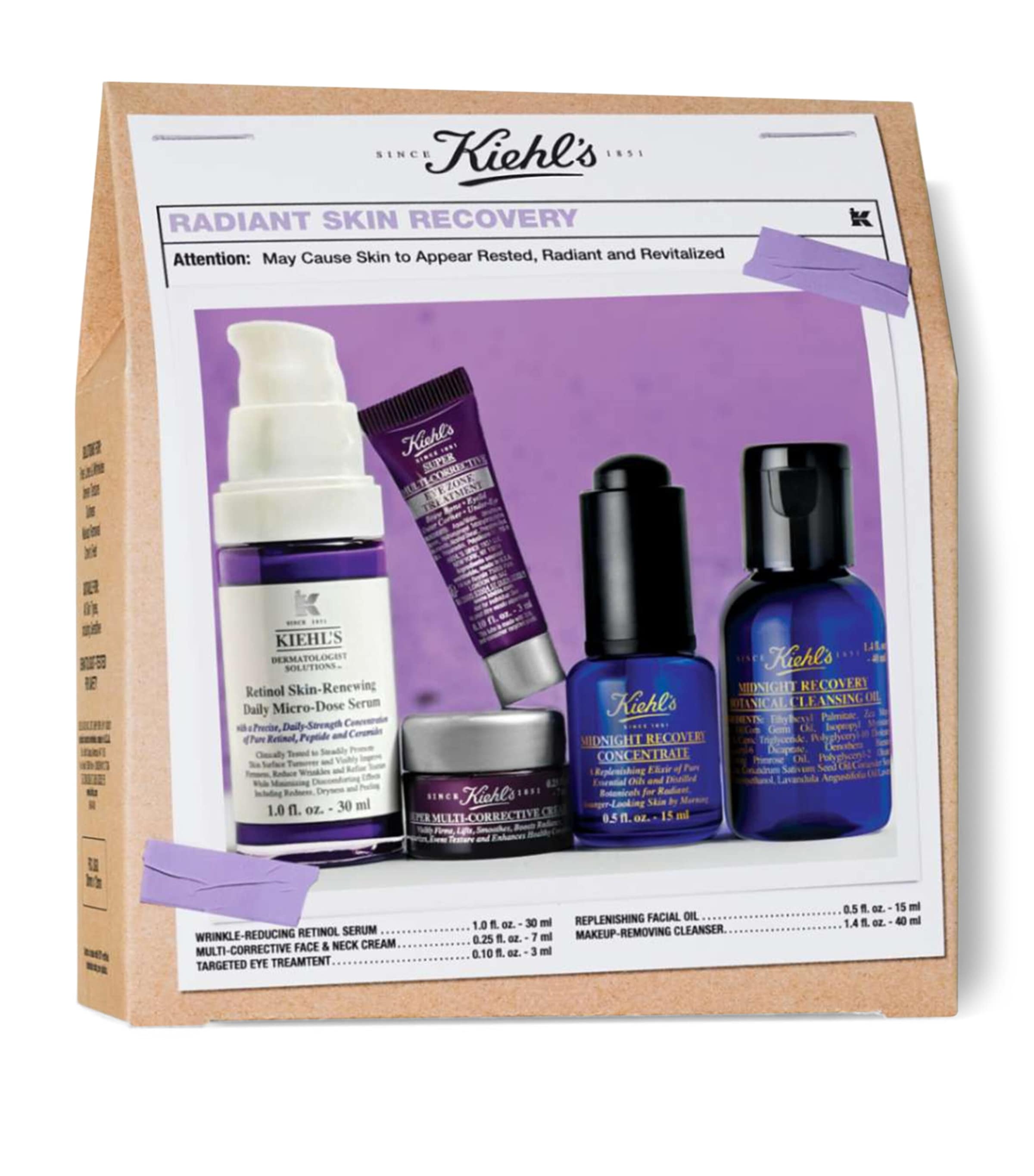 Kiehl's Radiant Skin Recovery Gift Set | Harrods US