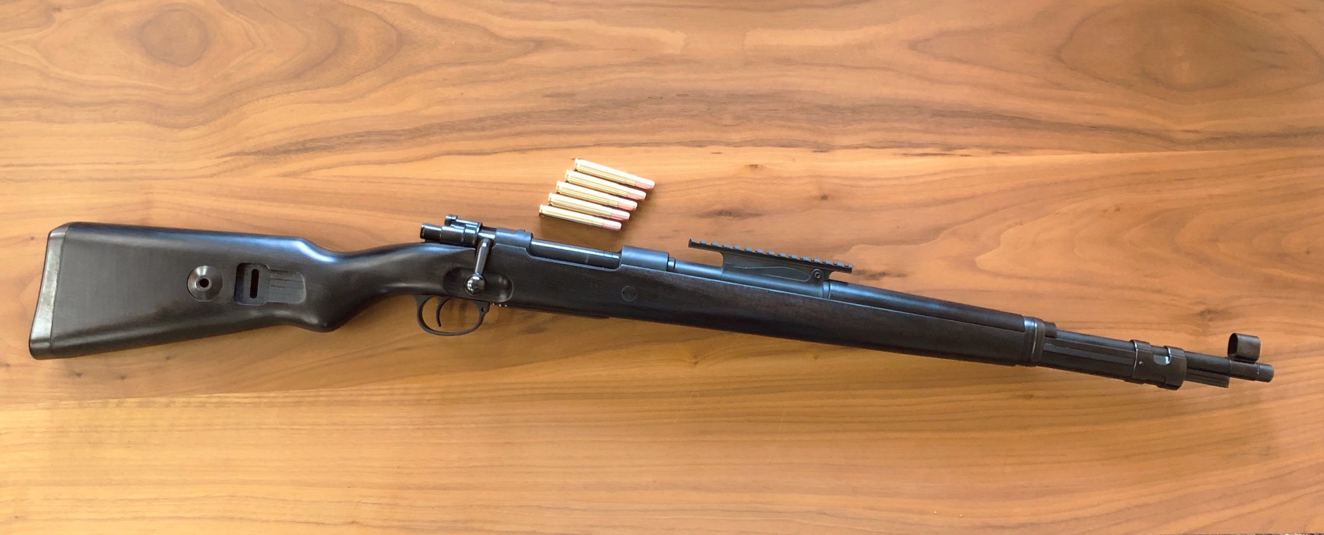 マルシン Kar98k ブラックHW ブナダークブラウンストック仕様 マルシン カートリッジ式ガスガン Kar98k ブラックHW ブナ ダーク2