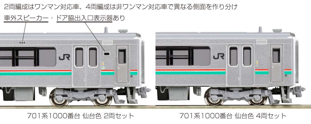 KATO 10-1554 701系1000番台 仙台色 2両セット Nゲージ | 鉄道模型
