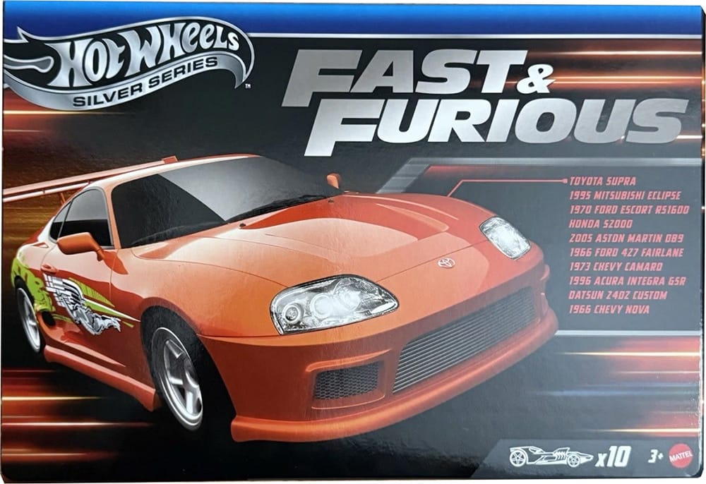 2025 Hot Wheels Fast & Furious 10-Car Box Set