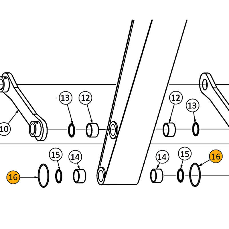Hitachi ZX330, ZX330-3, ZX330-5 Bucket Link Parts | HW Part Store